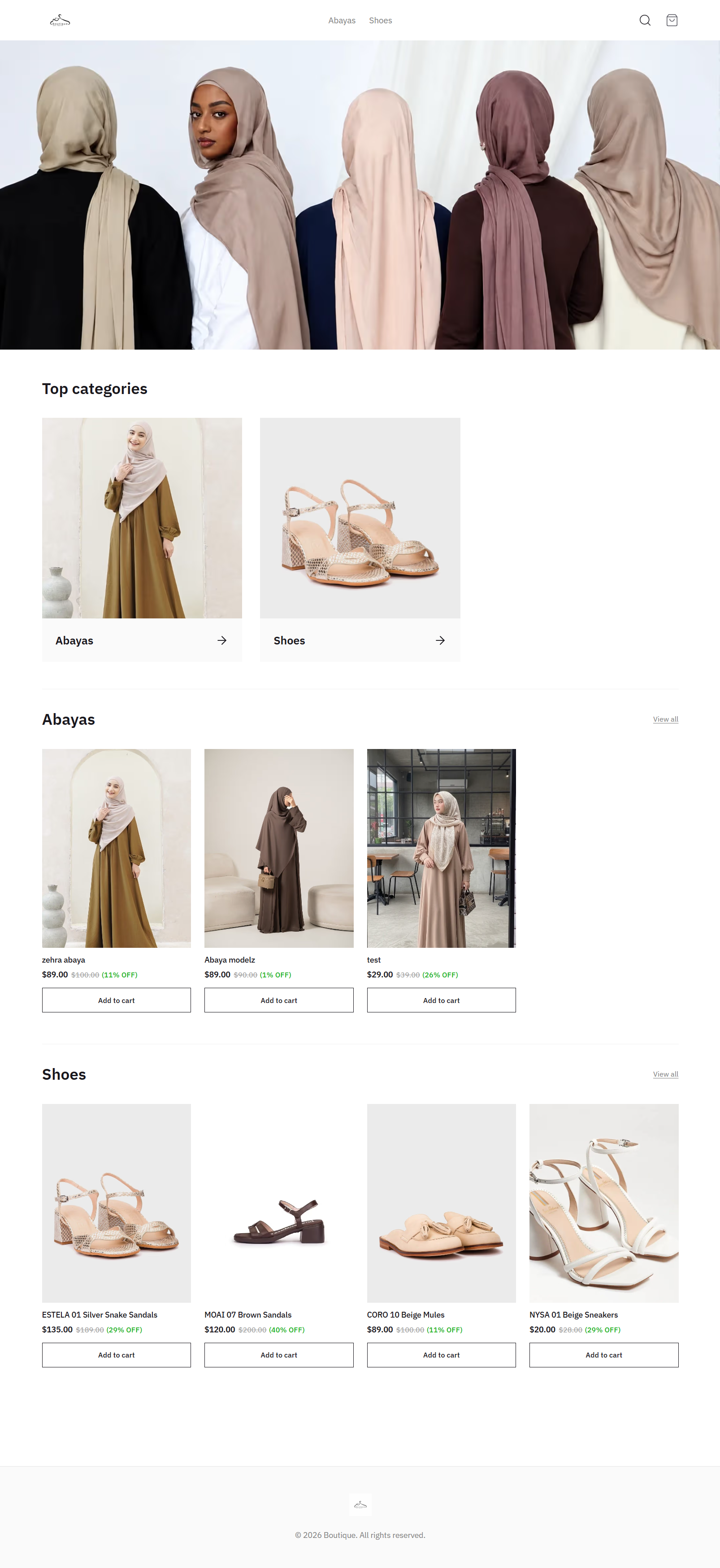 Boutique Theme Preview